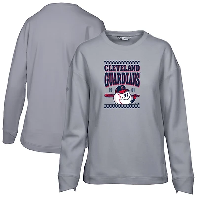 Sweat-shirt inaugural Fiona des Cleveland Indians pour femme de Levelwear, gris