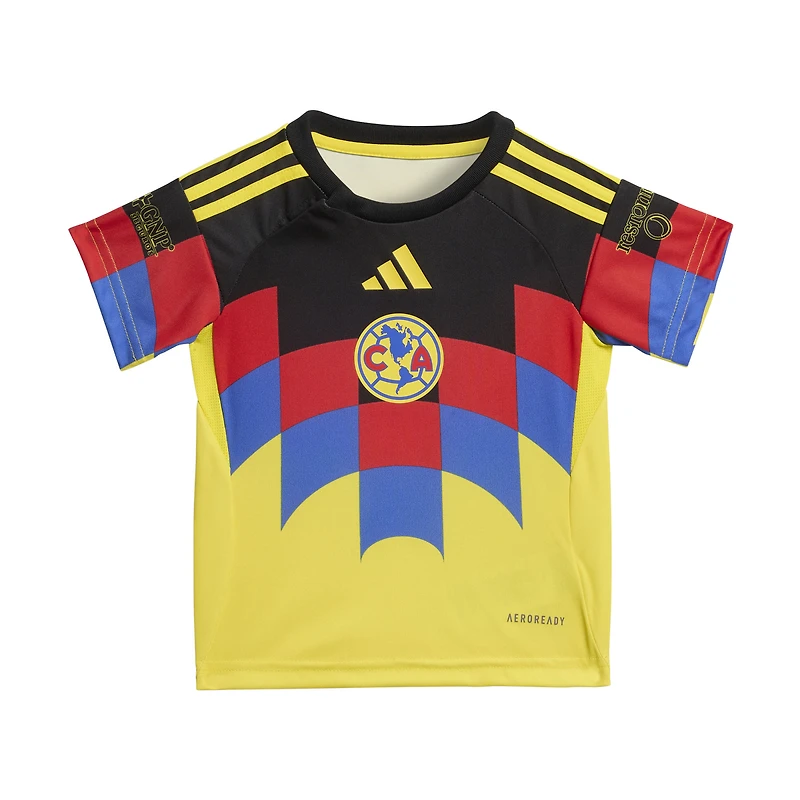 Ensemble de maillot domicile jaune adidas Club America 2025/26 pour bébé