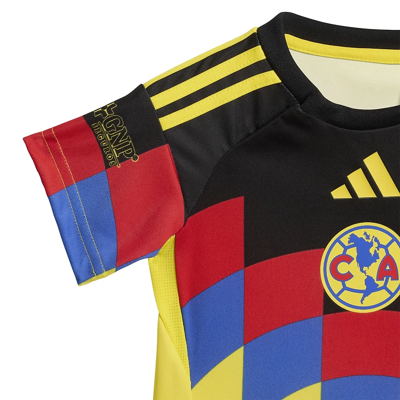 Infant adidas  Yellow Club America 2025/26 Home Kit Set