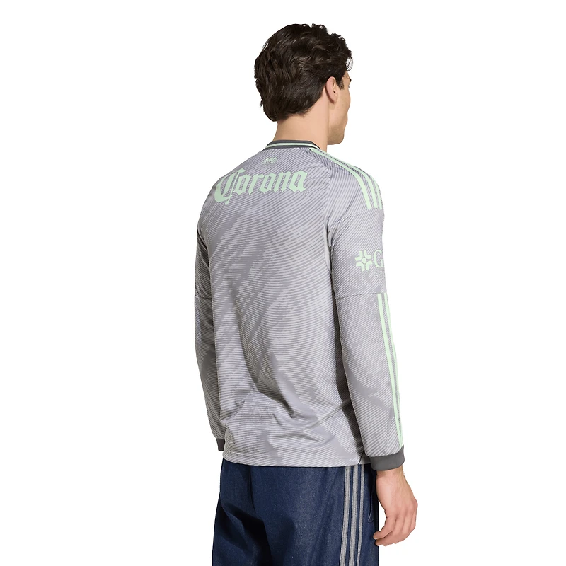 Men's adidas  Gray Club America 2025/26 Third Replica Long Sleeve Jersey