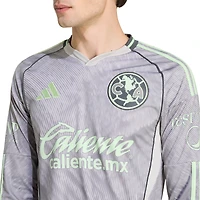 Men's adidas  Gray Club America 2025/26 Third Replica Long Sleeve Jersey