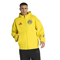Veste à capuche zippée adidas Club America jaune pour homme 2025/26 Anthem