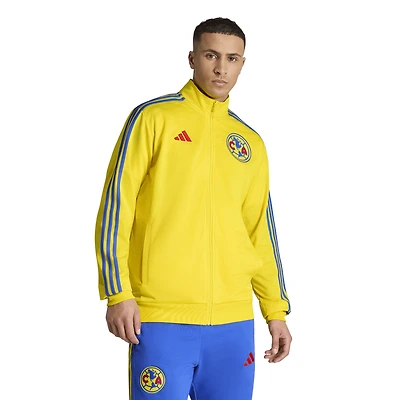 Men's adidas Yellow Club America 2025/26 DNA Alphaskin Full-Zip Track Jacket