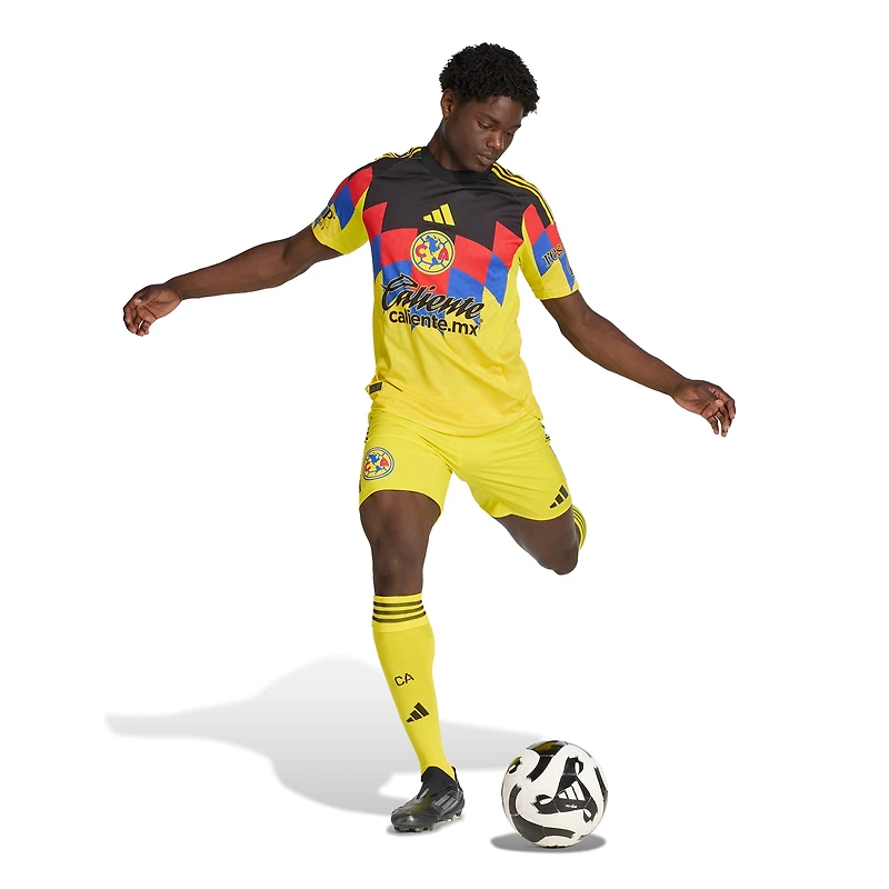 Men's adidas Yellow Club America 2025/26 Home Authentic Jersey