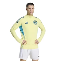 Men's adidas Yellow Club America Tiro 2025/26 AEROREADY Raglan Full-Zip Training Top