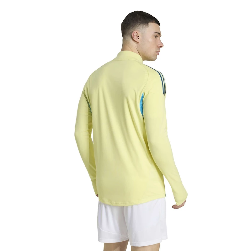 Haut d'entraînement zippé raglan adidas Club America Tiro 2025/26 AEROREADY jaune pour homme