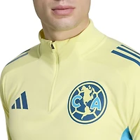 Men's adidas Yellow Club America Tiro 2025/26 AEROREADY Raglan Full-Zip Training Top