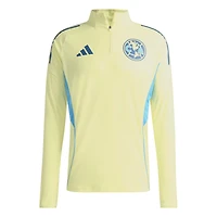 Haut d'entraînement zippé raglan adidas Club America Tiro 2025/26 AEROREADY jaune pour homme