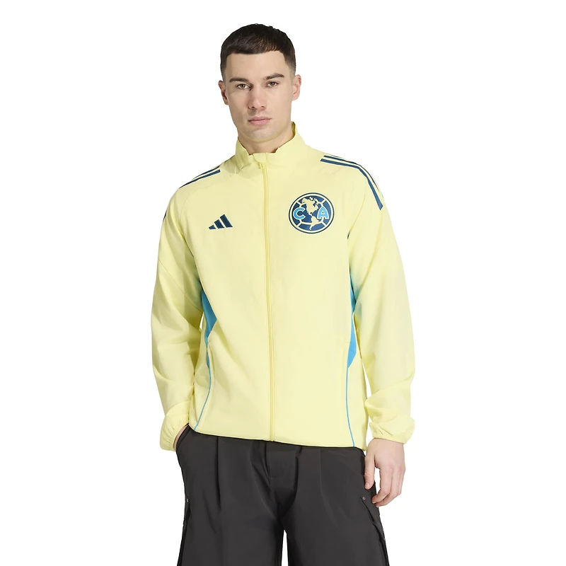 Men's adidas Yellow Club America Tiro 2025/26 Full-Zip Training Jacket