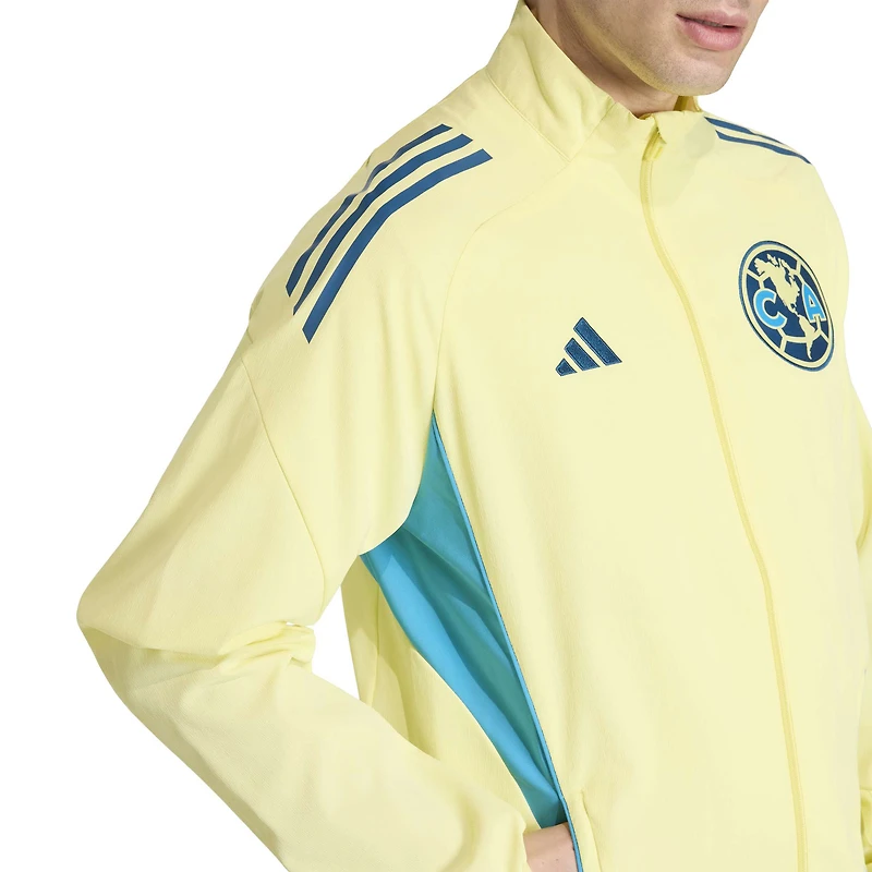 Veste d'entraînement zippée adidas Club America Tiro 2025/26 jaune pour homme
