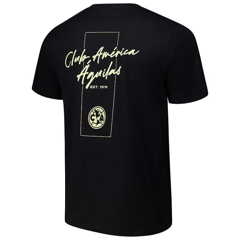 T-shirt noir Club America pour homme