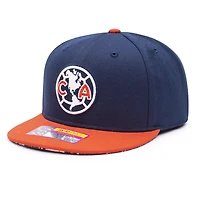 Men's Navy/Orange Club America Día de Muertos Snapback Hat