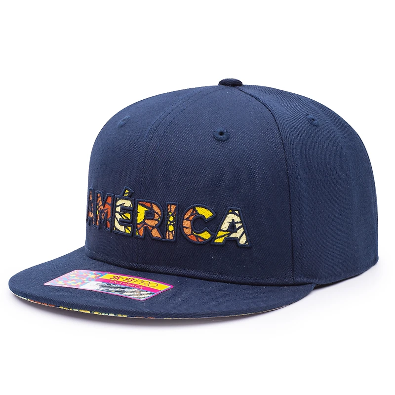 Casquette Snapback à fleurs Navy Club America Dia De Los Muertos pour homme