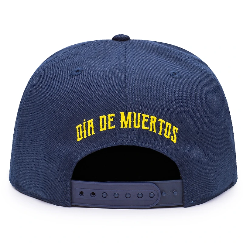 Casquette Snapback à fleurs Navy Club America Dia De Los Muertos pour homme