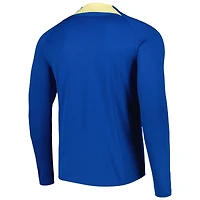 Haut à quart de zip raglan Nike Club America Academy Pro Drill pour Homme, bleu
