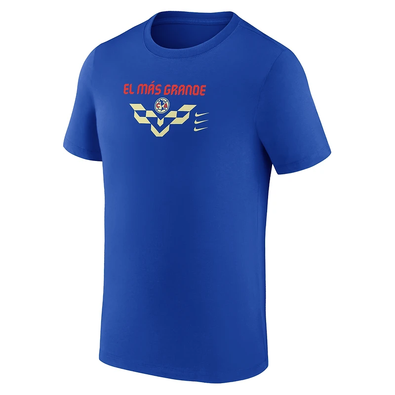 Men's Nike Blue Club America Verbiage T-Shirt