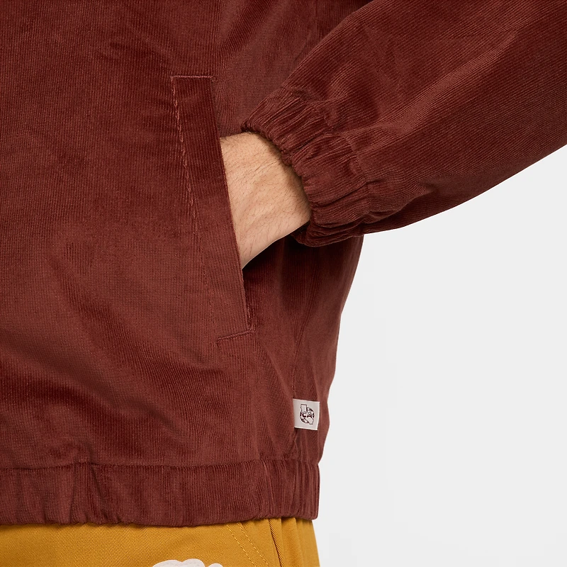 Veste polaire zippée en velours côtelé Nike Club America CA x Harrington pour homme