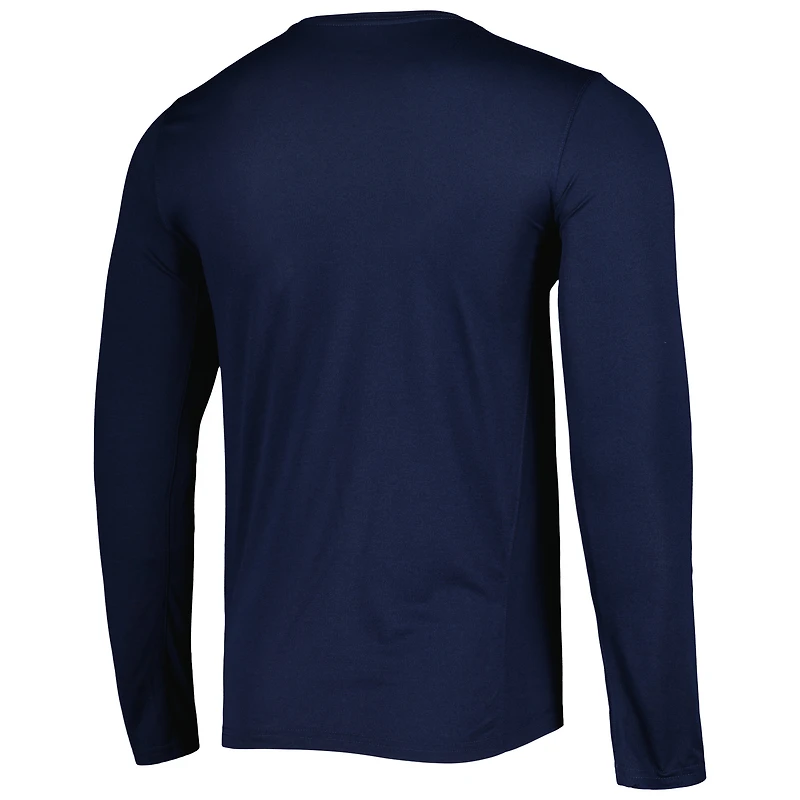 T-shirt à manches longues Nike Club America Primary Logo Legend Performance pour homme, bleu marine