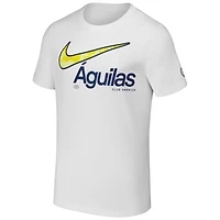 Men's Nike White Club America Swoosh Tee