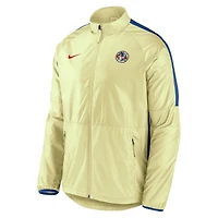Veste jaune Nike Club America 2023 Academy AWF Raglan entièrement zippée pour homme