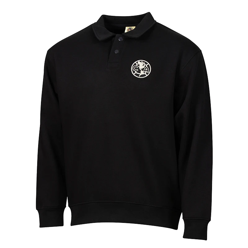 Men's Sport Design Sweden Black Club America Retro Relaxed Fleece Sweater