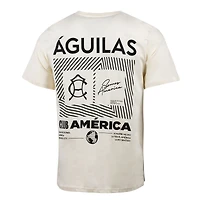 T-shirt décontracté pour homme, motif sport suédois, crème, Club America