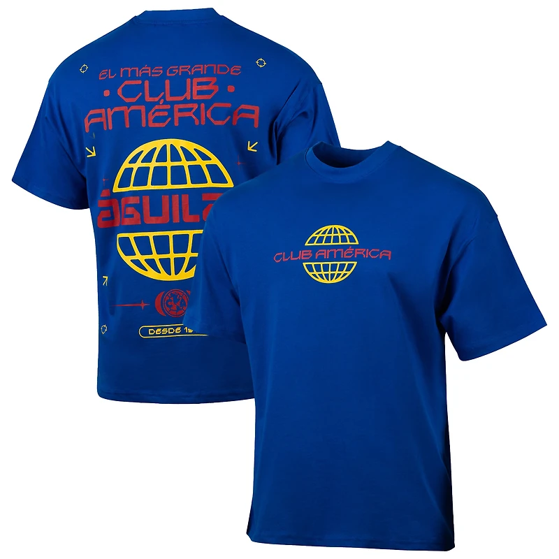 Men's Sport Design Sweden  Royal Club America Worldwide Oversized T-Shirt