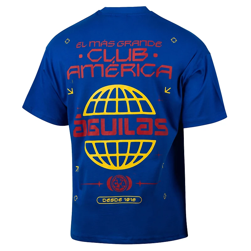 Men's Sport Design Sweden  Royal Club America Worldwide Oversized T-Shirt