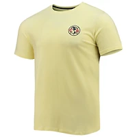 T-shirt jaune Club America Retro Heavy pour homme