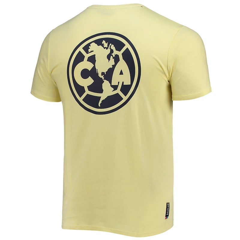 T-shirt jaune Club America Retro Heavy pour homme