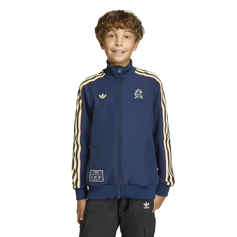 Veste de survêtement zippée adidas Club America Terrace Icons bleu marine pour enfant