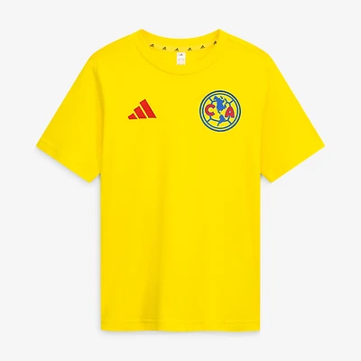 Youth adidas Yellow Club America Culturewear T-Shirt