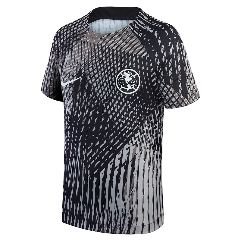 Haut d'avant-match Nike Club America 2022/23 pour enfant noir