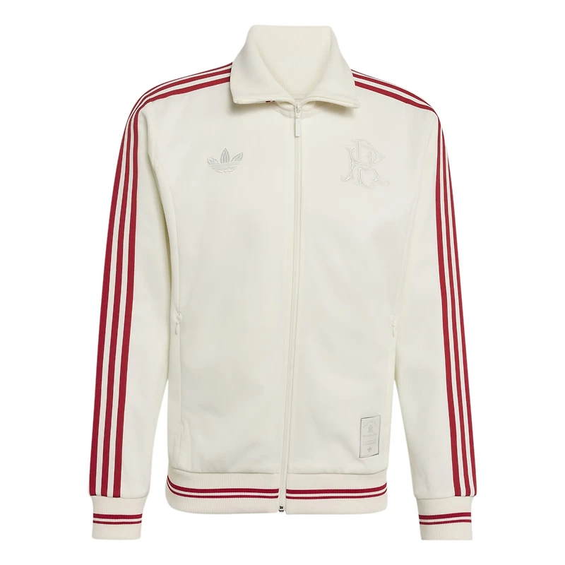 Veste de survêtement zippée adidas blanche pour homme, édition spéciale 125e anniversaire du Club Atlético River Plate