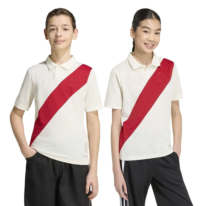 Maillot réplique adidas blanc pour jeunes du Club Atlético River Plate 2026/27, quatrième tenue