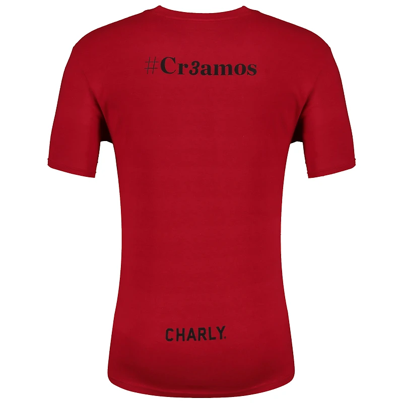 Men's Charly Red Club Atlas 2-Time Liga MX Champions T-Shirt