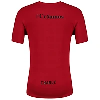 Men's Charly Red Club Atlas 2-Time Liga MX Champions T-Shirt
