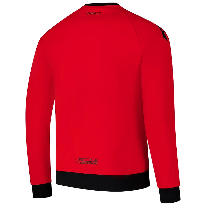 Men's Charly Red Club Atlas Raglan Pullover Sweatshirt