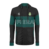 Men's Charly  Black Club Leon 2024/25 Outdoor Full-Zip Hoodie Jacket