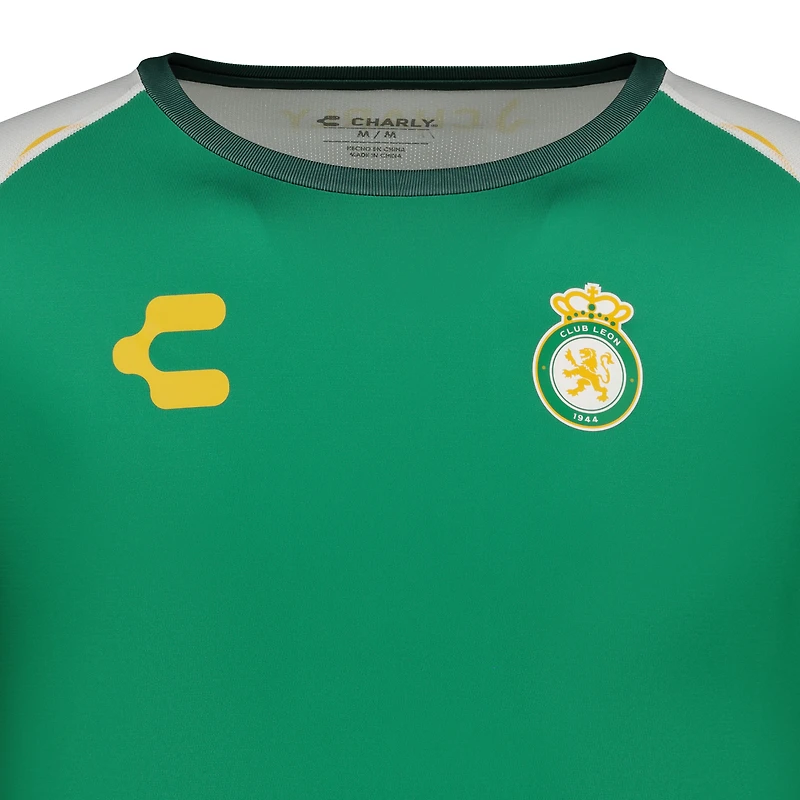 T-shirt d'entraînement Charly Green Club Leon DRY FACTOR 2024/25 pour homme