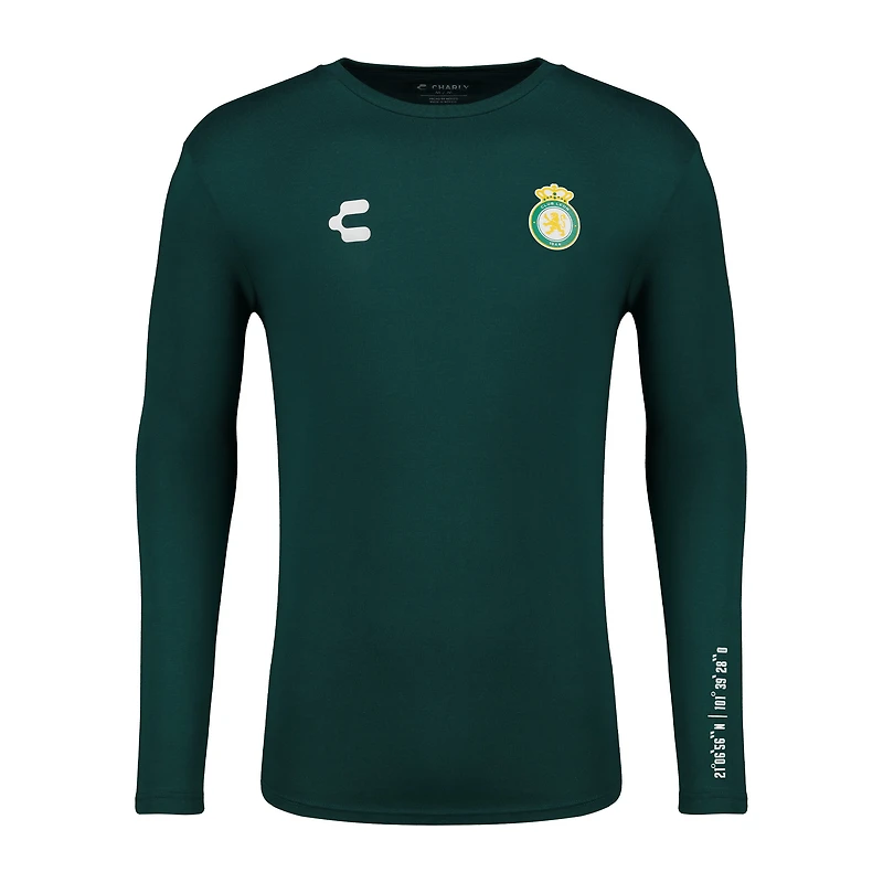 Men's Charly  Green Club Leon Long Sleeve T-Shirt