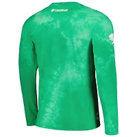 T-shirt à manches longues tie-dye Charly Green Club Leon pour hommes