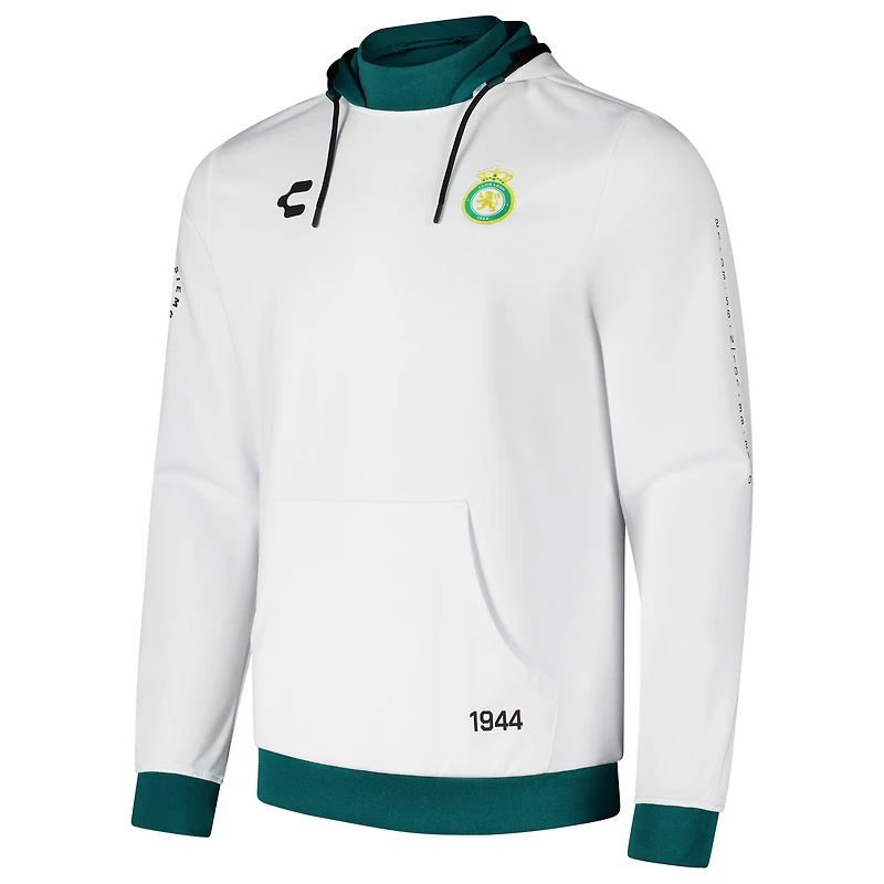 Sweat à capuche Charly White Club Leon 2024/25 pour homme