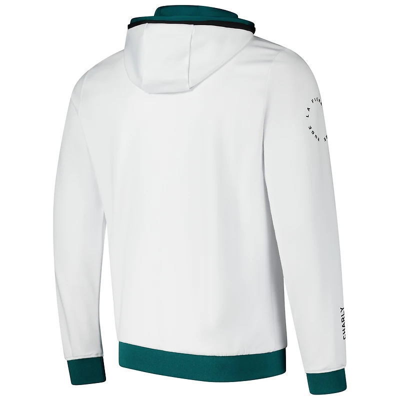 Sweat à capuche Charly White Club Leon 2024/25 pour homme