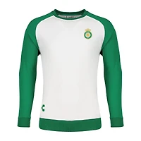Sweat-shirt à col raglan Charly White Club Leon pour homme
