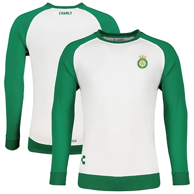 Sweat-shirt à col raglan Charly White Club Leon pour homme
