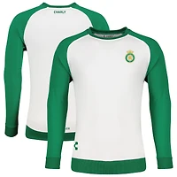 Sweat-shirt à col raglan Charly White Club Leon pour homme