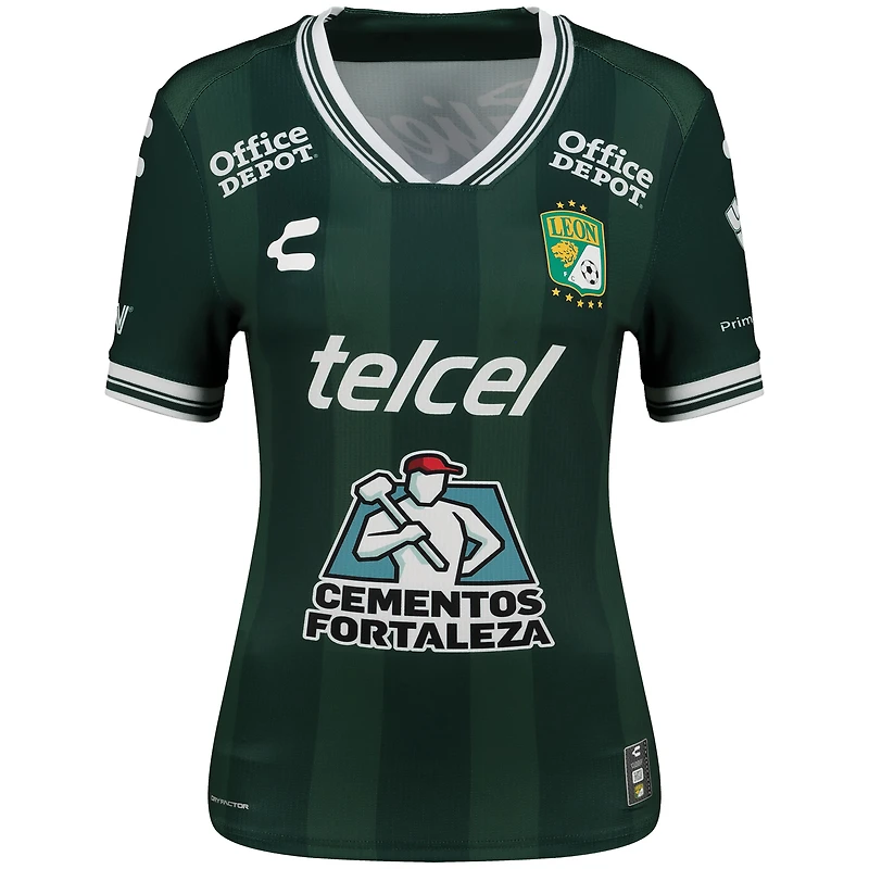 Women's Charly Green Club Leon 2025/26 Home Authentic Jersey