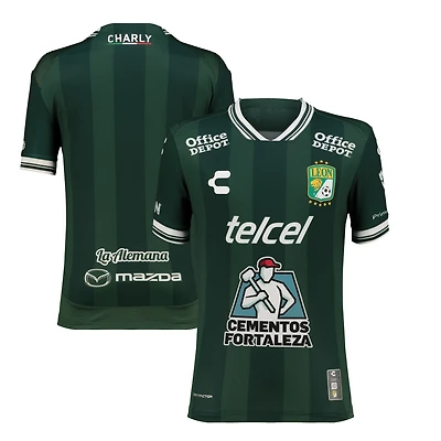 Youth Charly  Green Club Leon 2025/26 Home Authentic Jersey