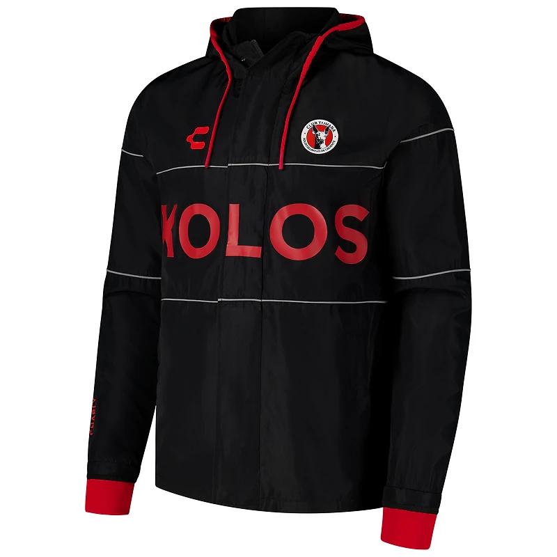 Men's Charly  Black Club Tijuana 2024/25 Outdoor Full-Zip Hoodie Jacket